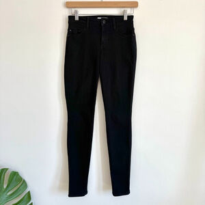 GUESS Sexy Curve Mid Rise Skinny Denim Jeans Stretch Black Womens Size 24